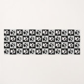 市松模様に白黒 ヨガマット (正面(横))