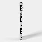 市松模様に白黒 Case-Mate iPhoneケース (裏面 / 右)