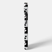市松模様に白黒 Case-Mate iPhoneケース (裏面 / 左)