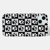市松模様に白黒 Case-Mate iPhoneケース (裏面 (横))