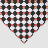 市松模様に紅花 薄葉紙 (詳細)