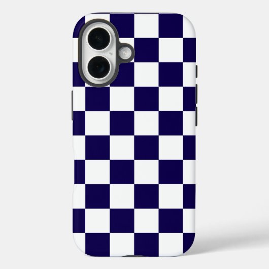 市松模様に紺青 Case-Mate iPhoneケース (裏面)