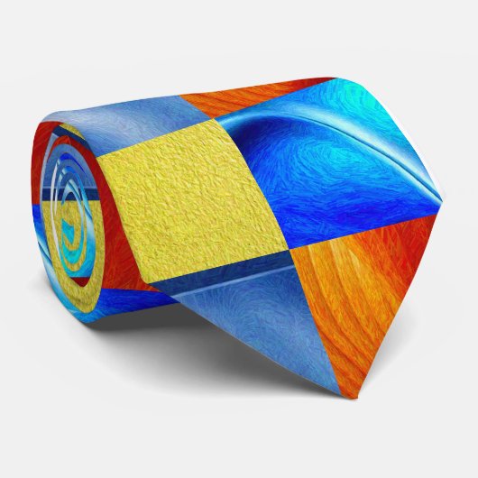 市松模様に結 ネクタイ (ロール)