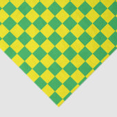 市松模様に緑と黄 薄葉紙 (詳細)