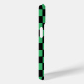 市松模様に緑と黒 Case-Mate iPhoneケース (裏面 / 右)