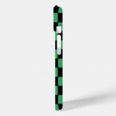 市松模様に緑と黒 Case-Mate iPhoneケース (裏面 / 左)