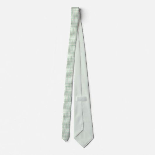 市松模様に緑 ネクタイ (裏面)