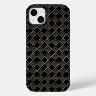 市松模様に繊維金縁車の Case-Mate iPhone 14 PLUSケース