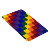 市松模様に虹 マグネット (右側)