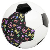 市松模様に蝶 サッカーボール (3/4)