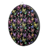 市松模様に蝶 ダーツボード (正面右)