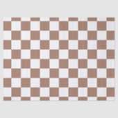 市松模様に角型モカ茶ホワイトレトロ 薄葉紙 (正面)