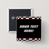 市松模様に角 缶バッジ (正面&裏面)