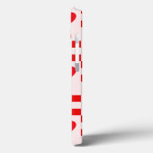 市松模様に赤いハートパターン Case-Mate iPhoneケース (裏面 / 左)