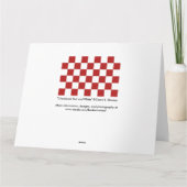 市松模様に赤と白 カード (裏面)