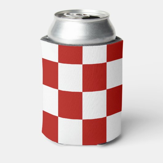市松模様に赤白幾何レトロ 缶クーラー (缶裏面)
