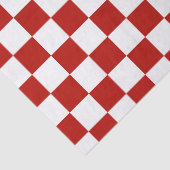 市松模様に赤白幾何レトロ 薄葉紙 (詳細)