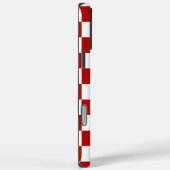 市松模様に赤白幾何レトロ Case-Mate iPhoneケース (裏面 / 右)