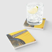 市松模様に過去 ストーンコースター (横)