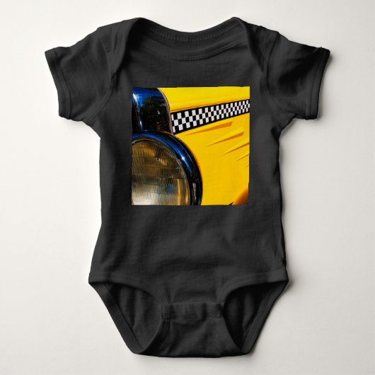 市松模様に過去 ベビーボディスーツ (正面)