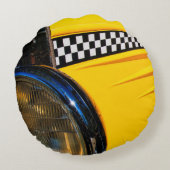 市松模様に過去 ラウンドクッション (裏面)