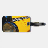 市松模様に過去 ラゲッジタグ (裏面横)