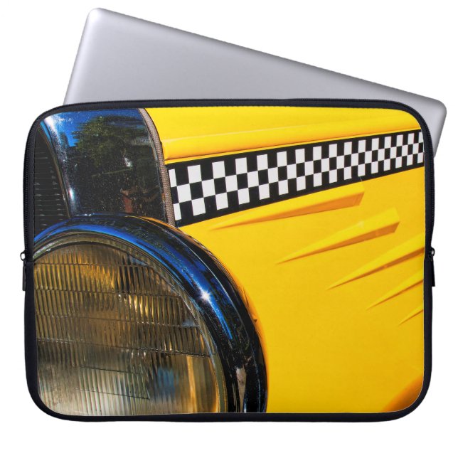 市松模様に過去 ラップトップスリーブ (正面)