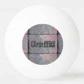 市松模様に都市パーソナライズされた 卓球ボール (裏面)