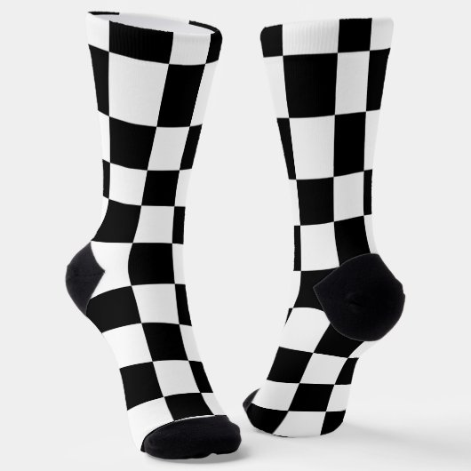 市松模様に靴下 ソックス (傾斜あり)