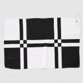 市松模様に ゴルフタオル (横)
