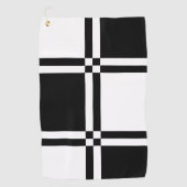 市松模様に ゴルフタオル (正面)