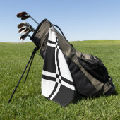 市松模様に ゴルフタオル (グリーン)