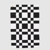 市松模様に ゴルフタオル (正面)