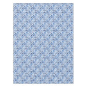 市松模様に,タータンチェック,格子縞,クラシック,青,白 テーブルクロス (正面)