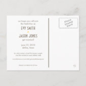 市松模様に+ドット – 日カスタム付の保存 – カナリア 案内ポストカード (裏面)