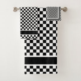 市松模様に バスタオルセット