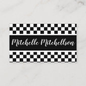 市松模様にBW 名刺 (正面)