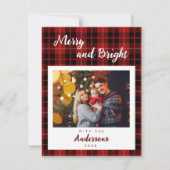 市松模様にChristmas Card シーズンカード (正面)