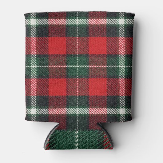 市松模様にFabricテクスチャ空白の: 缶クーラー (正面)