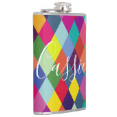市松模様にHarlequin Rainbow Thermalタンブラー フラスク (右)