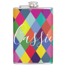 市松模様にHarlequin Rainbow Thermalタンブラー