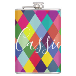 市松模様にHarlequin Rainbow Thermalタンブラー フラスク