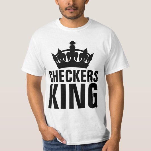 市松模様にKING Tシャツ (正面)