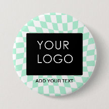 市松模様にMint Customizable Business Add Logo