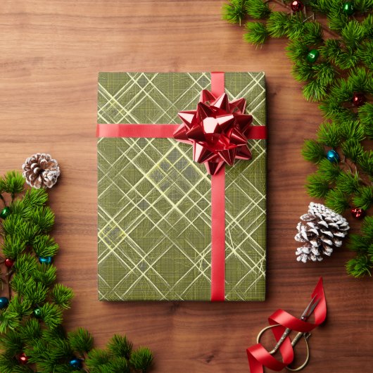 市松模様のエレガンス ラッピングペーパー (クリスマスギフト)