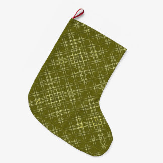 市松模様のエレガンス ラージクリスマスストッキング