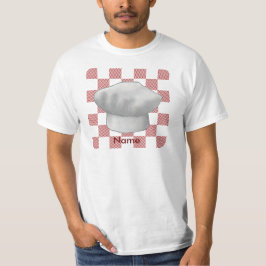 市松模様のシェフハットTシャツ Tシャツ