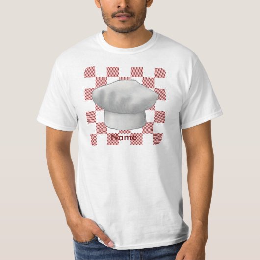 市松模様のシェフハットTシャツ Tシャツ (正面)