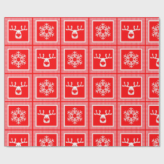 市松模様、新年、クリスマス ラッピングペーパー