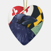 市民のワタリガラス、Nevermoreメリーランド セラミックオーナメント (左)